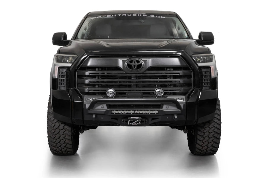 2022-25 Toyota Tundra Addictive Desert Designs Stealth Center Mount Front Bumper w/ Top Hoop
