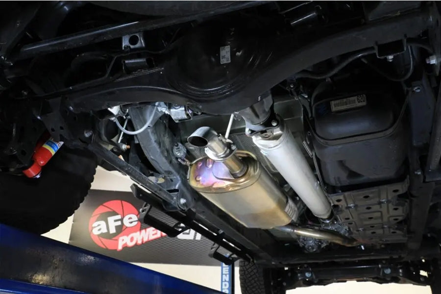 2024-25 Toyota Tacoma aFe Power Rock Basher 2.5in Axle-Back Exhaust System