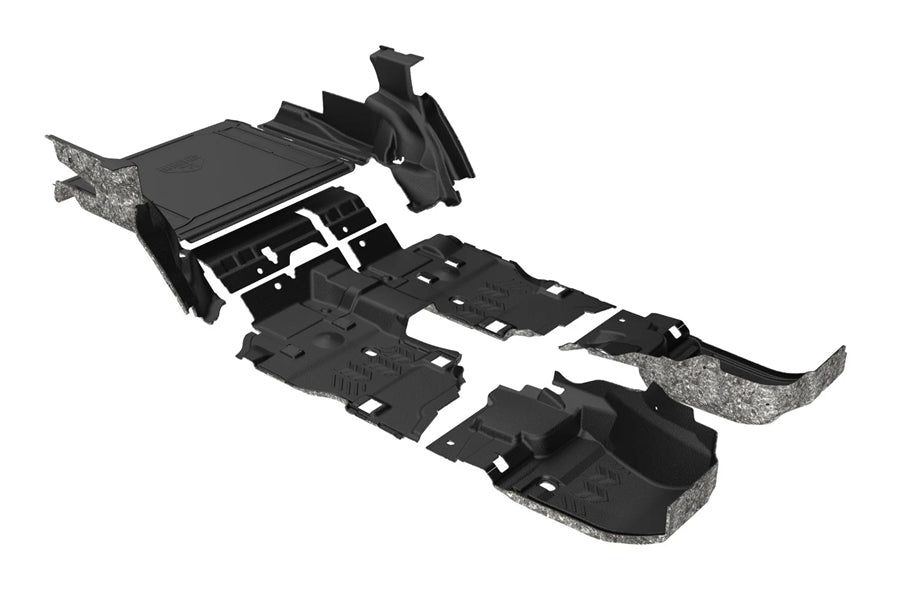 2024-25 Jeep Wrangler JL 4-Door w/o Subwoofer ArmorLite Complete Full Floor Kit - Mesa Smoke