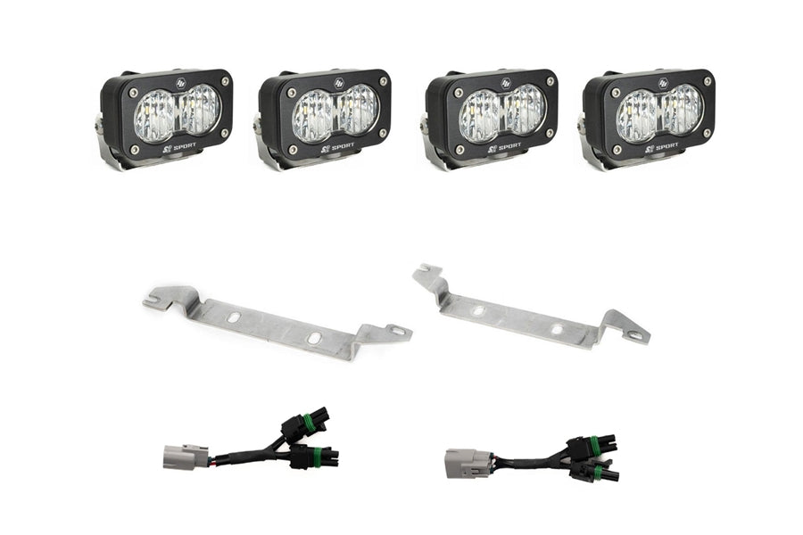2025 Toyota 4Runner Baja Designs S2 Sport OEM Fog Light Replacement Kit, Wide Cornering - Clear