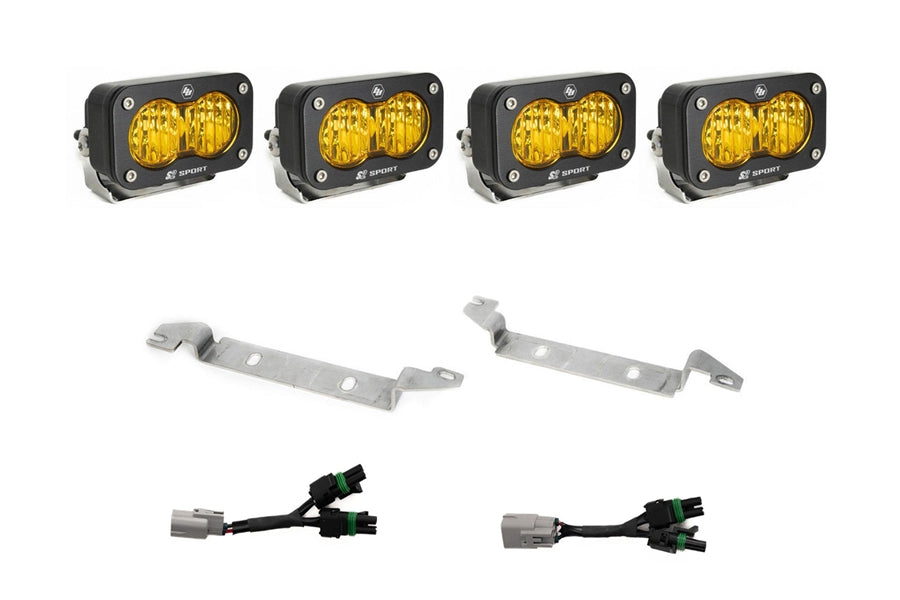 2025 Toyota 4Runner Baja Designs S2 Sport OEM Fog Light Replacement Kit, Wide Cornering - Amber