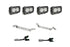 2024-25 Toyota Tacoma Baja Designs S2 Sport OEM Fog Light Replacement Kit, Clear - Wide Cornering