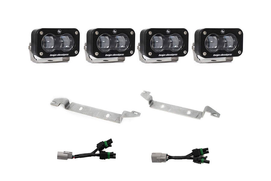 2024-25 Toyota Tacoma Baja Designs S2 SAE OEM Fog Light Replacement Kit, Clear