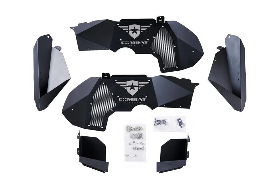 Combat Offroad Battle Ready Aluminum Inner Fender Liner Kit Front - JL