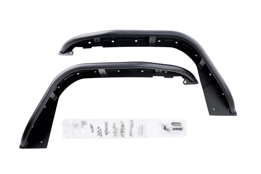 Jeep Wrangler JL Combat Offroad Black Aluminum Fender Kit Front