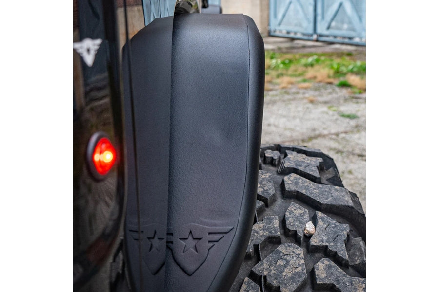 Combat Off Road Full Assault Black Aluminum Fenders Rear - JL