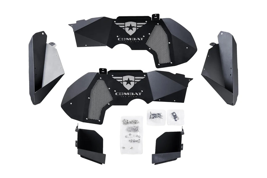Combat Off Road Battle Ready Aluminum Inner Fender Liners - Front Only - JT