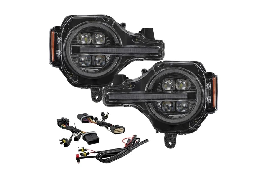 Diode Dynamics Sequential LED Projector Headlights, Pair - Bronco 2021+