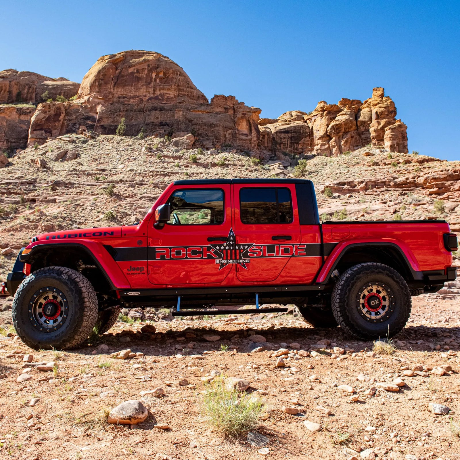 2024+ Jeep Gladiator JT Rock Slide Engineering 3rd Gen Rock Slider Steps