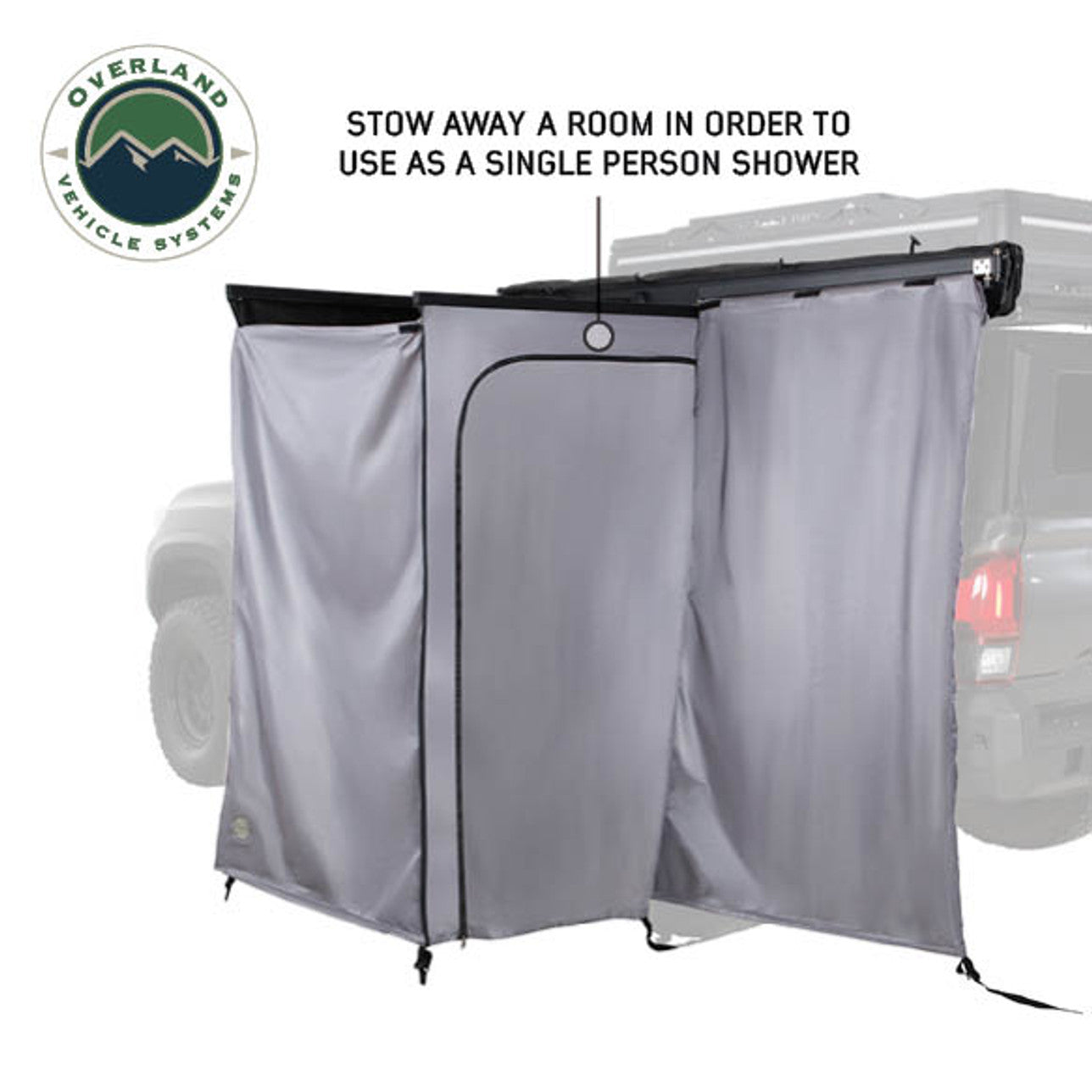 Overland Vehicle Systems HD Nomadic 2 Person Quick Deploying Car-Side Shower and Privacy Room