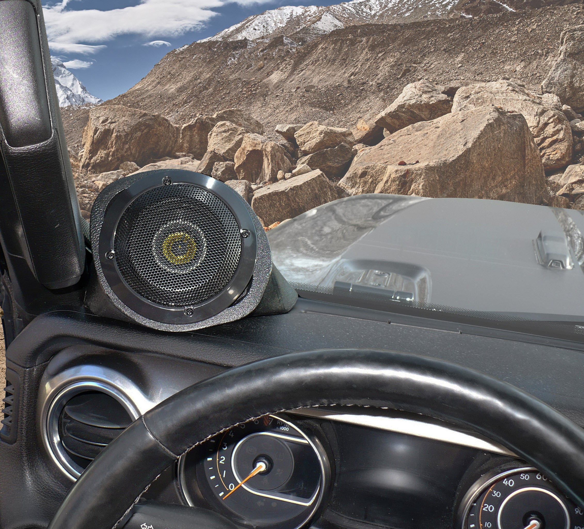 Select Increments Pivot-Pod installed on the driver side dash