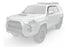 2010-24 Toyota 4Runner EGR USA In-Channel Window Visors, Smoke Finish