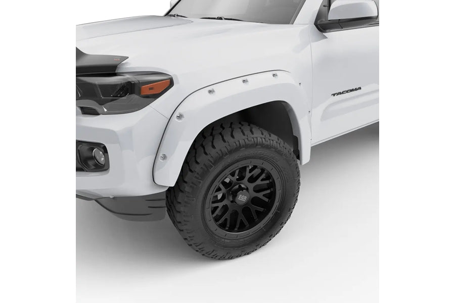 2016-23 Toyota Tacoma EGR Front and Rear Bolt-On Look Fender Flares, White