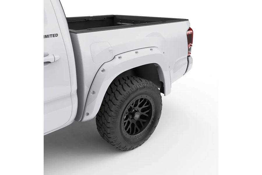 2016-23 Toyota Tacoma EGR Front and Rear Bolt-On Look Fender Flares, White