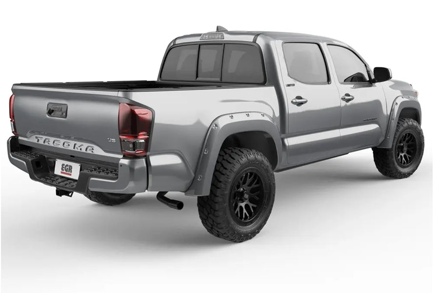 2016-23 Toyota Tacoma EGR USA Front and Rear Bolt-On Look Fender Flares, Gray
