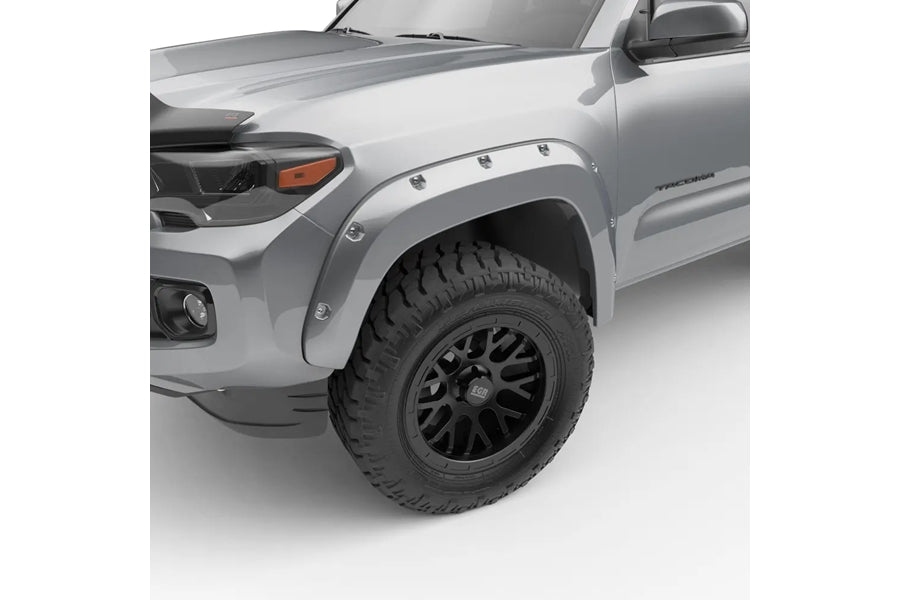 2016-23 Toyota Tacoma EGR USA Front and Rear Bolt-On Look Fender Flares, Gray
