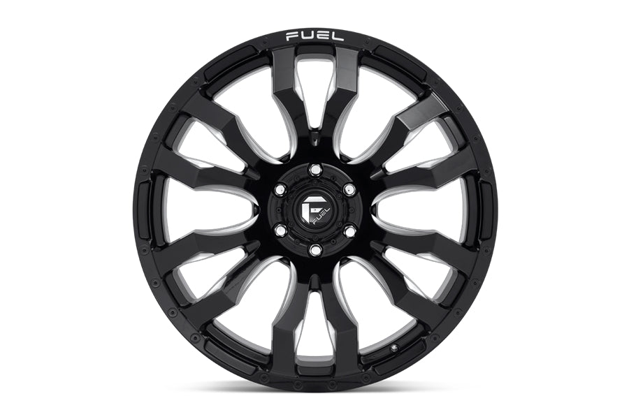 Toyota 4Runner/Tacoma/Tundra Fuel Offroad Blitz D673 Series Wheel, 17x9 6x139.7 -12mm - Gloss Black Milled