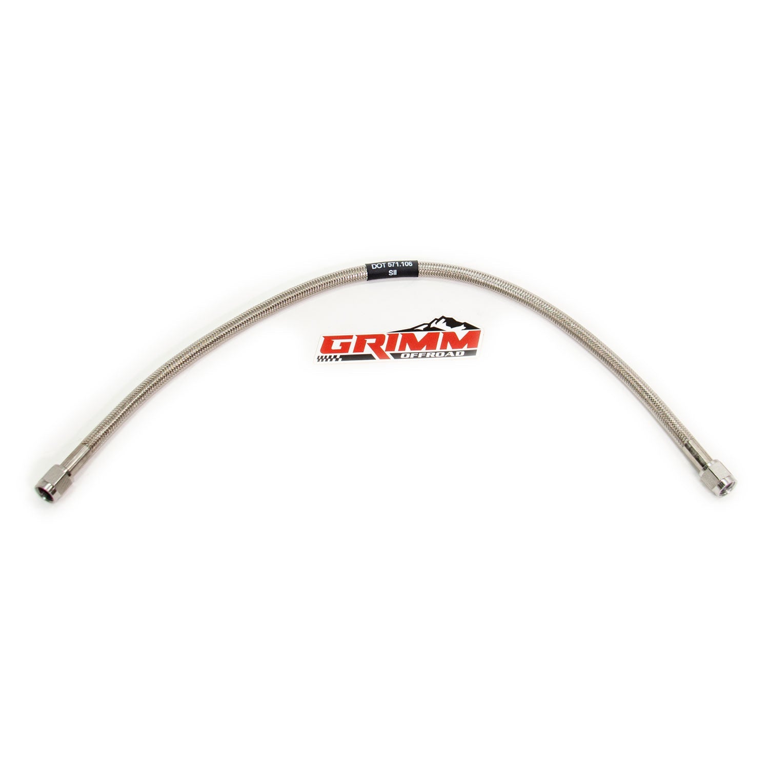 Grimm OffRoad Reinforced Air Hose, JIC-04 Swivel Fittings, 9in, view 3