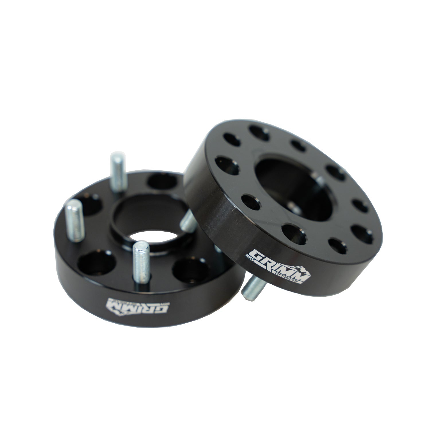Jeep Wrangler JK 2007-2018, Grimm OffRoad 5x5 1.5in Wheel Spacer Kit, 1/2-20 Studs, Black, view 3