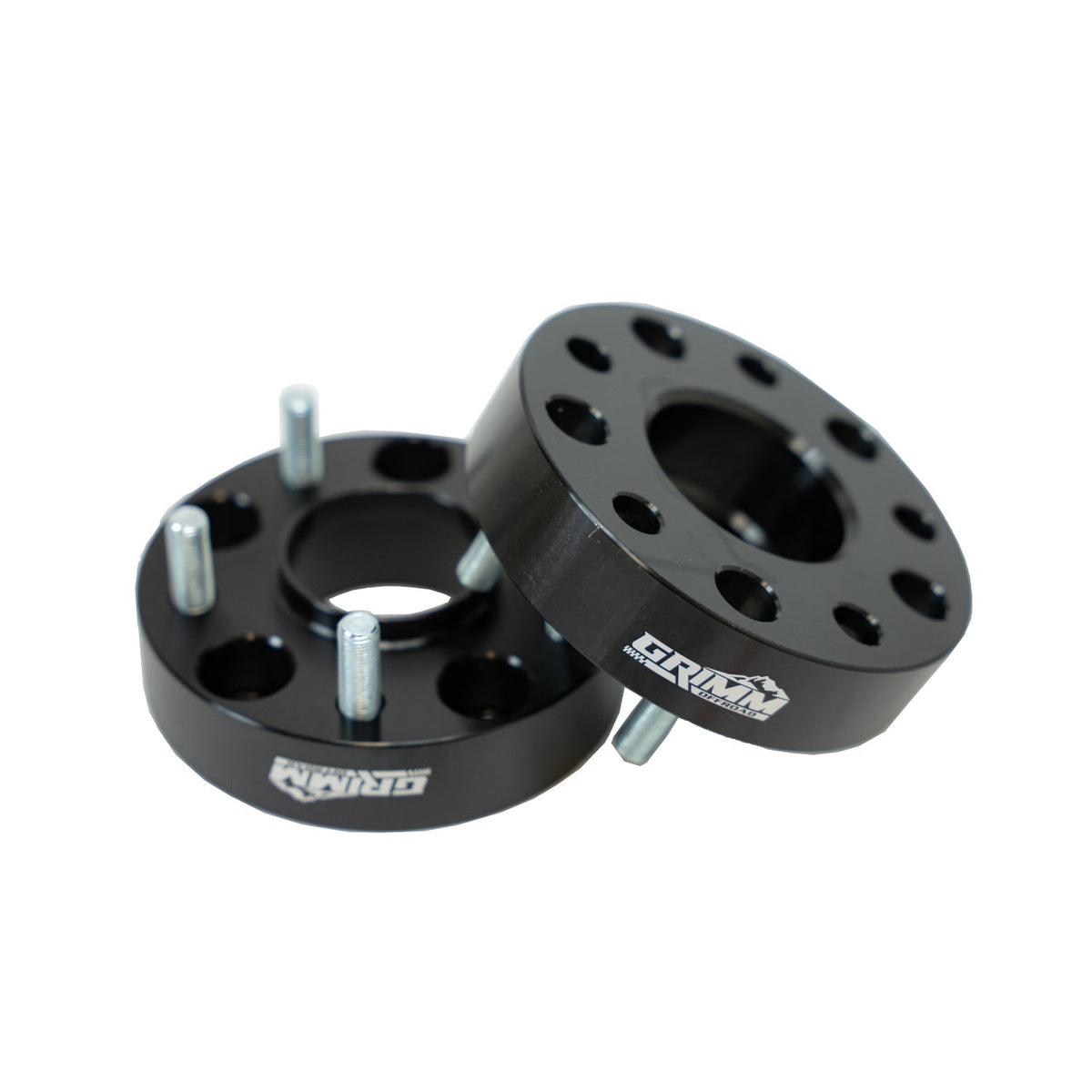 Jeep Wrangler JK 2007-2018, Grimm OffRoad 5x5 1.5in Wheel Spacer Kit, 1/2-20 Studs, Black, view 3