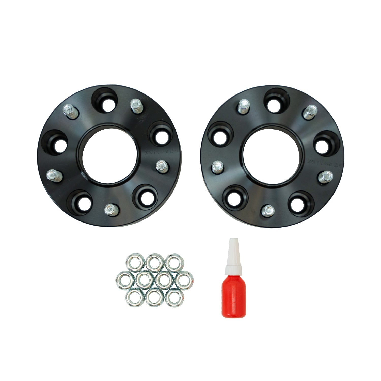 Jeep Wrangler JK 2007-2018, Grimm OffRoad 5x5 1.75in Wheel Spacer Kit, 1/2-20 Studs, Black