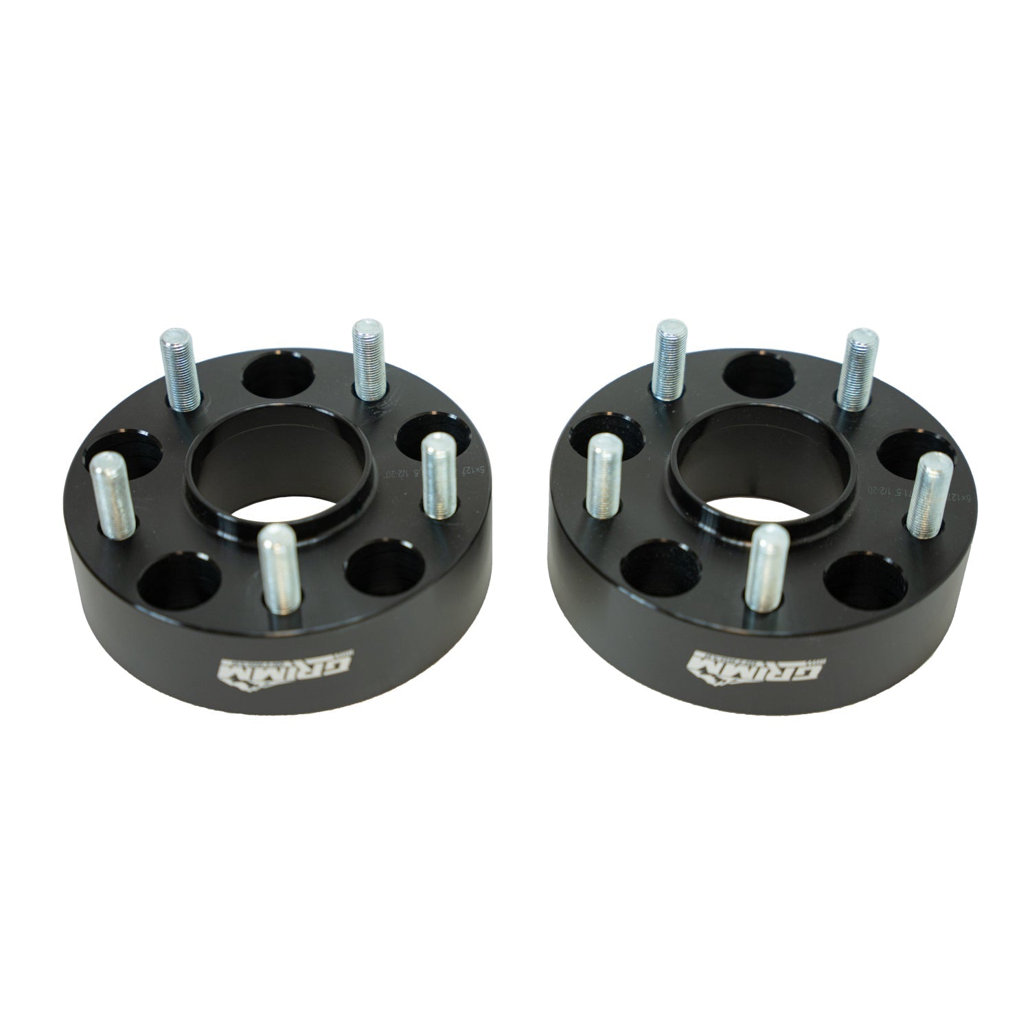 Jeep Wrangler JK 2007-2018, Grimm OffRoad 5x5 1.75in Wheel Spacer Kit, 1/2-20 Studs, Black, view 2