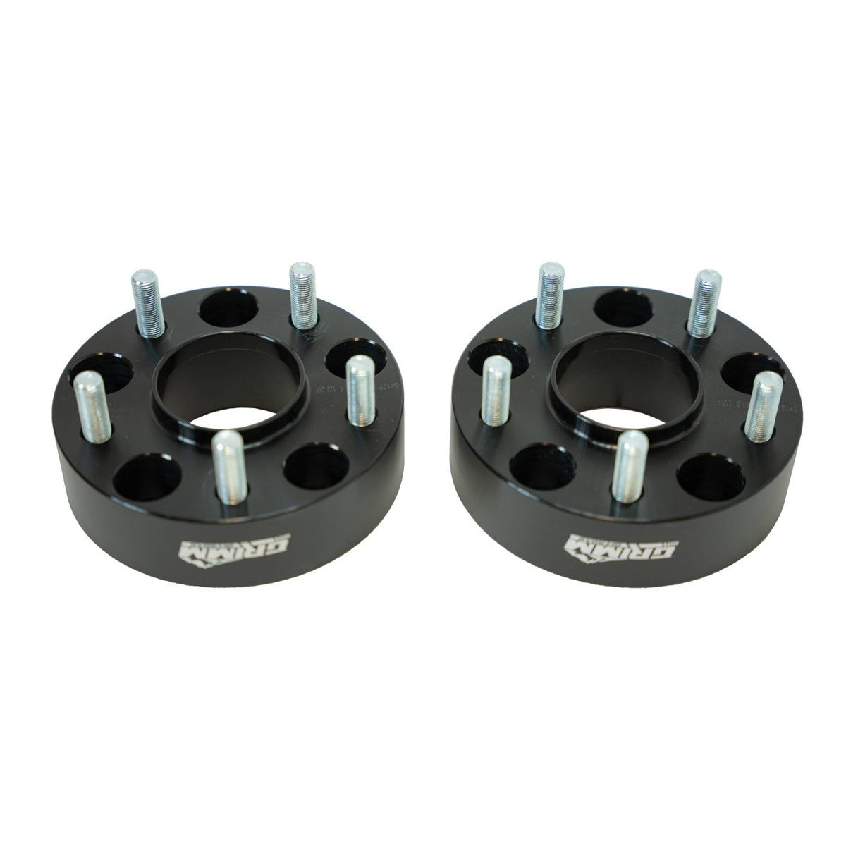 Jeep Wrangler JK 2007-2018, Grimm OffRoad 5x5 1.75in Wheel Spacer Kit, 1/2-20 Studs, Black, view 2