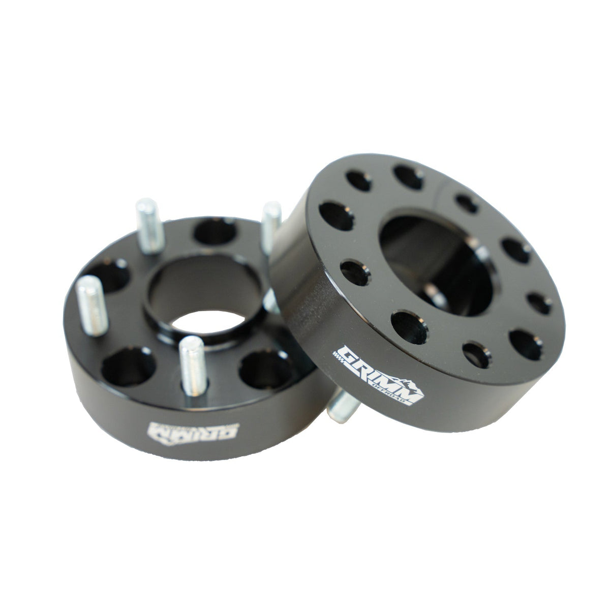 Jeep Wrangler JK 2007-2018, Grimm OffRoad 5x5 1.75in Wheel Spacer Kit, 1/2-20 Studs, Black, view 3