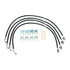 Jeep Wrangler JK 2007-2018, Grimm OffRoad UD60 Brake Line Kit, Front and Rear, Black