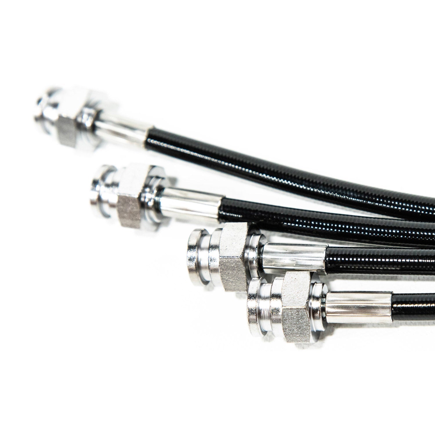 Jeep Wrangler JK 2007-2018, Grimm OffRoad UD60 Brake Line Kit, Front and Rear, Black, view 3