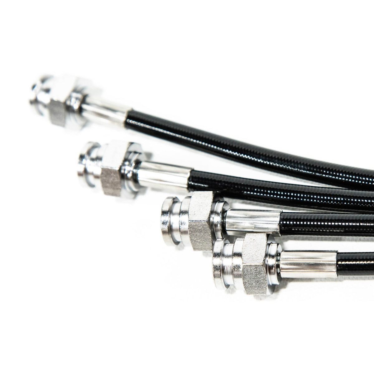 Jeep Wrangler JK 2007-2018, Grimm OffRoad UD60 Brake Line Kit, Front and Rear, Black, view 3