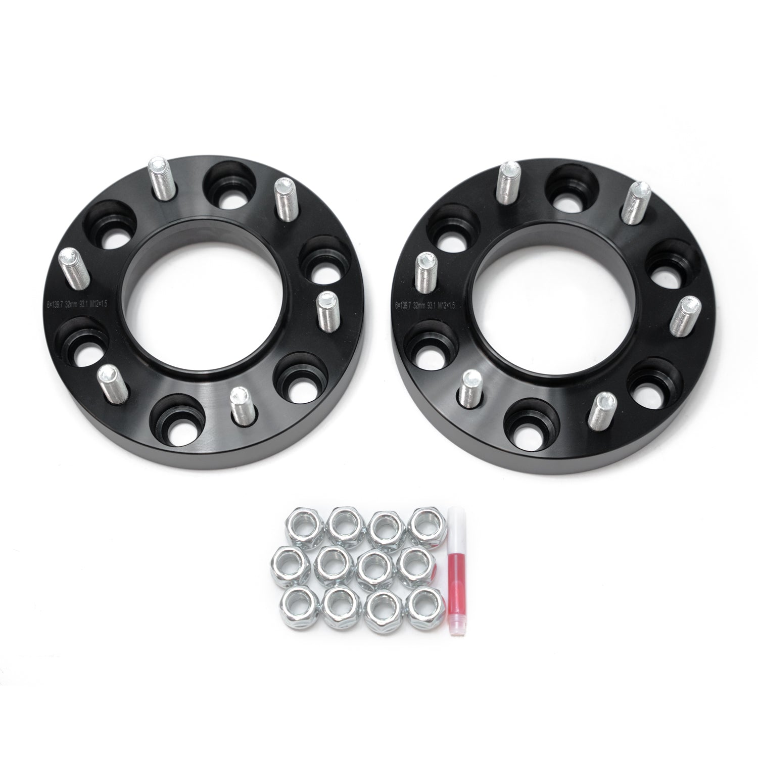 Ford F-150 2015-2026, Grimm OffRoad 6x135 1.25in Wheel Spacer Kit, M14x1.5, Black