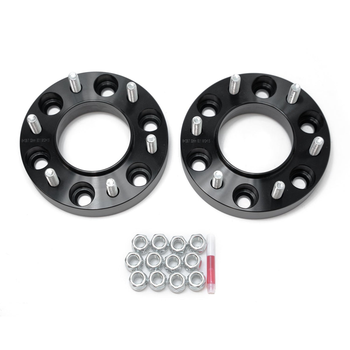 Ford F-150 2004-2014, Grimm OffRoad 6x135 1.25in Wheel Spacer Kit, M14x2.0, Black