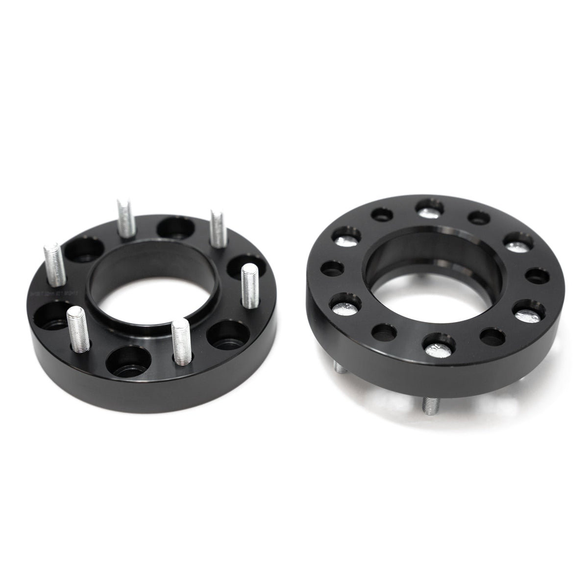 Ford Ranger 2019-2026 & Bronco 6th Gen 2021-2026, Grimm OffRoad 6x139.7 1.25in Wheel Spacer Kit, M12x1.5, Black, view 3