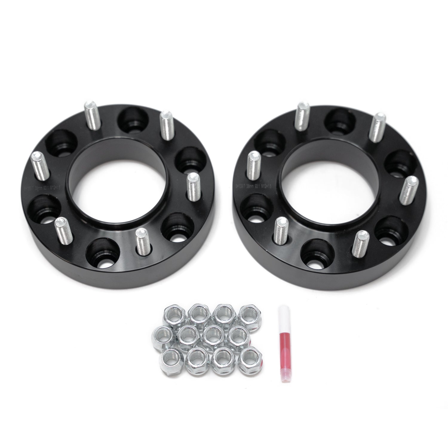 Ford Ranger 2019-2026 & Bronco 6th Gen 2021-2026, Grimm OffRoad 6x139.7 1.5in Wheel Spacer Kit, M12x1.5, Black