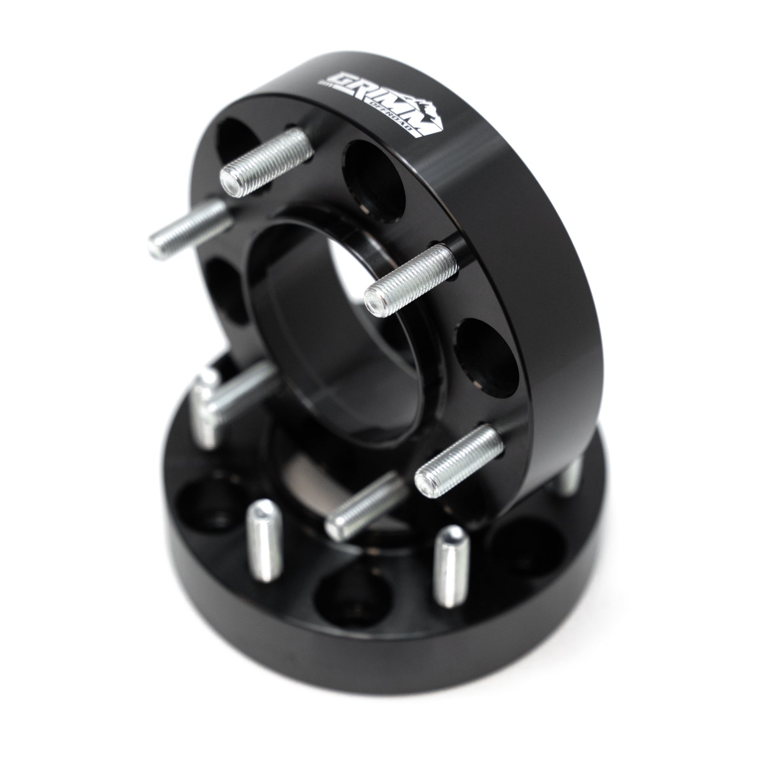 Ford Ranger 2019-2026 & Bronco 6th Gen 2021-2026, Grimm OffRoad 6x139.7 1.5in Wheel Spacer Kit, M12x1.5, Black, view 2