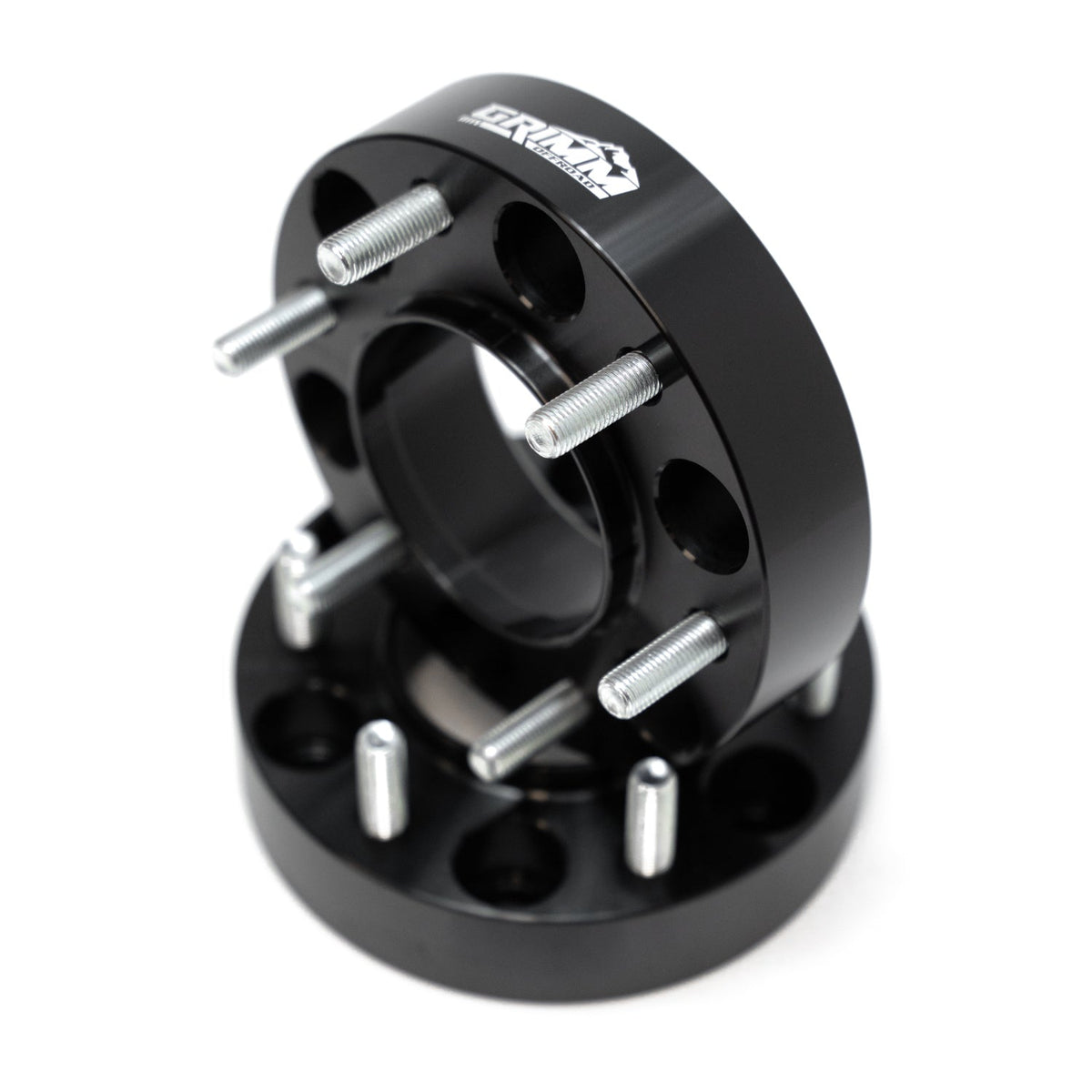 Ford Ranger 2019-2026 & Bronco 6th Gen 2021-2026, Grimm OffRoad 6x139.7 1.5in Wheel Spacer Kit, M12x1.5, Black, view 2