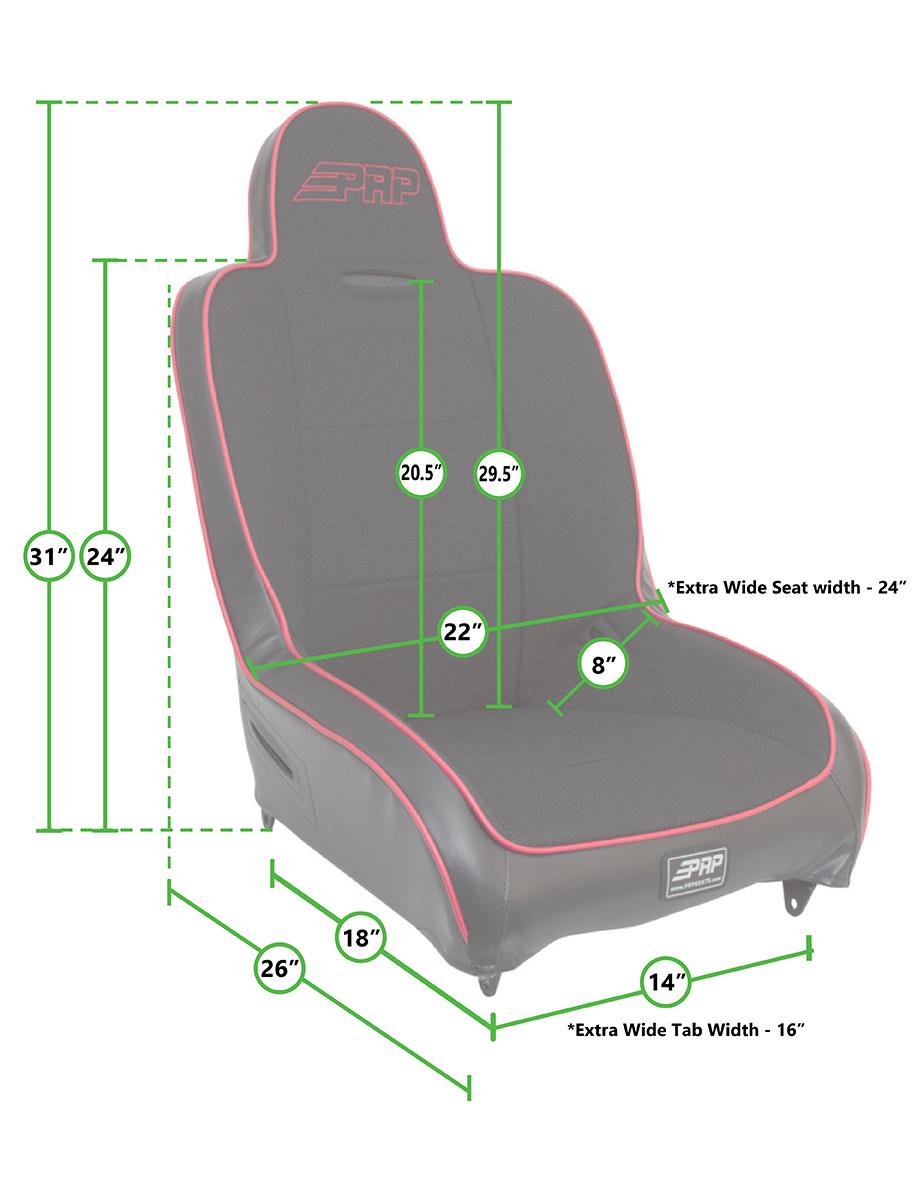 PRP Premier High Back Suspension Seat, view 14