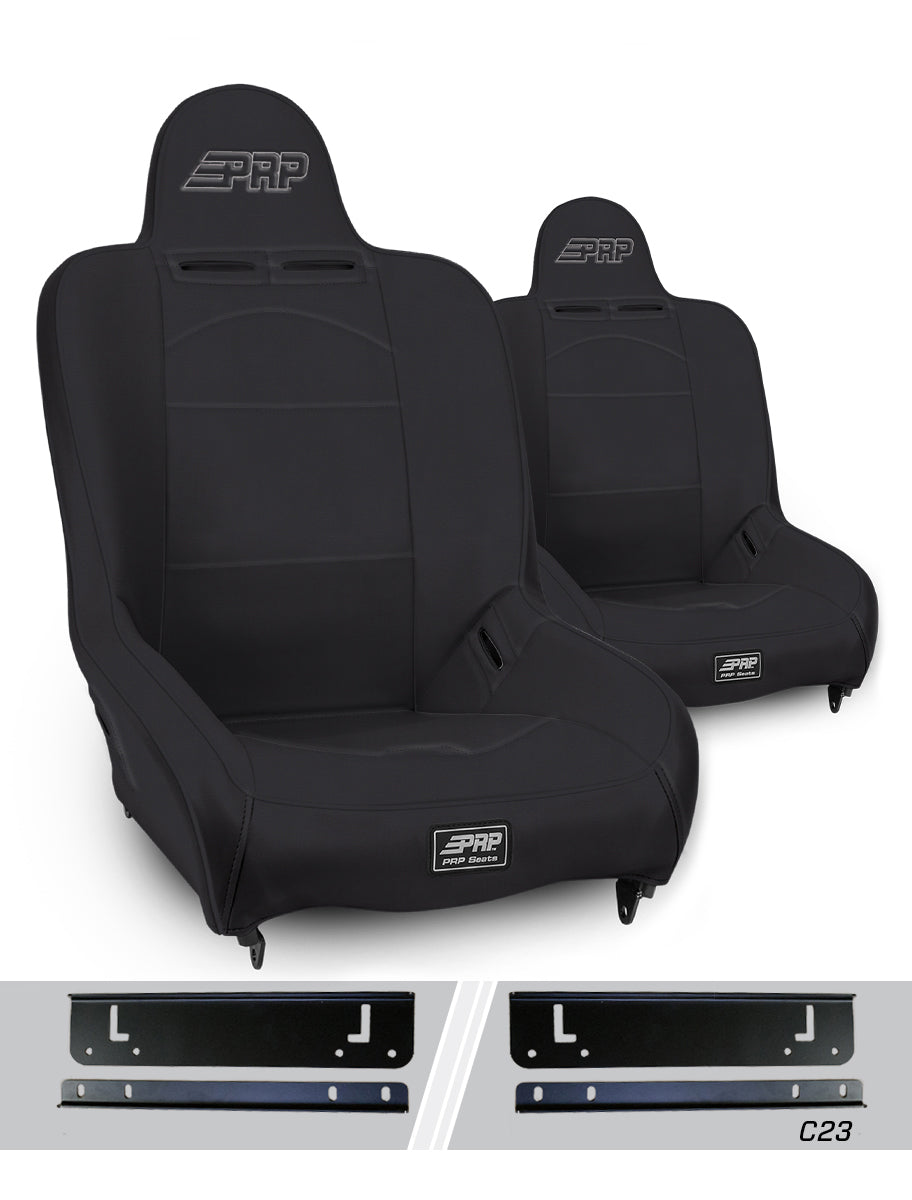 Jeep Wrangler TJ 1997-2002, PRP Premier High Back Suspension Seat Kit, Pair with Mounts, view 2