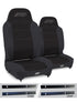 Jeep Wrangler TJ 2003-2006, PRP Enduro High Back Reclining Suspension Seat Kit, Pair with Mounts, view 2