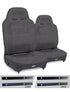 Jeep Wrangler TJ 2003-2006, PRP Enduro High Back Reclining Suspension Seat Kit, Pair with Mounts