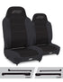 Jeep CJ7 1976-1986 & Wrangler YJ 1987-1995, PRP Enduro High Back Reclining Suspension Seat Kit, Pair with Mounts, view 2