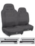 Jeep CJ7 1976-1986 & Wrangler YJ 1987-1995, PRP Enduro High Back Reclining Suspension Seat Kit, Pair with Mounts