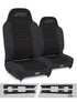 Jeep Wrangler JK 2007-2018, PRP Enduro High Back Reclining Suspension Seat Kit, Pair with Mounts, view 2