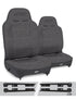 Jeep Wrangler JK 2007-2018, PRP Enduro High Back Reclining Suspension Seat Kit, Pair with Mounts