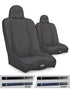 Jeep Wrangler TJ 2003-2006, PRP Daily Driver High Back Suspension Seat Kit, Pair with Mounts