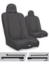 Jeep CJ7 1976-1986 & Wrangler YJ 1987-1995, PRP Daily Driver High Back Suspension Seat Kit, Pair with Mounts
