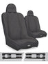 Jeep Wrangler JK/JKU 2007-2018, PRP Daily Driver High Back Suspension Seat Kit, Pair with Mounts