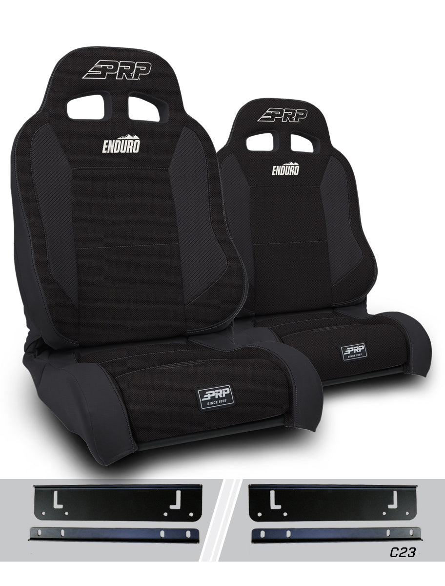 Jeep Wrangler TJ 1997-2002, PRP Enduro Elite Trek Edition Suspension Seat Kit, Pair with Mounts, view 2