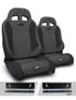 Jeep Wrangler TJ 1997-2002, PRP Enduro Elite Trek Edition Suspension Seat Kit, Pair with Mounts